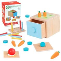 WOOPIE WOOPIE GREEN Dřevěný vzdělávací šuplík Montessori Sorter