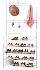 LEBULA Herzberg 4-Tier Entryway Coat Rack and Hallway Storage Rack Organizer - 80x170cm