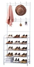 LEBULA Herzberg 4-Tier Entryway Coat Rack and Hallway Storage Rack Organizer - 60x170cm