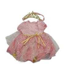WOOPIE Sada oblečení pro panenky WOOPIE Princezna šaty + korunka 43-46 cm