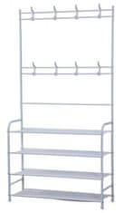 LEBULA Herzberg 4-Tier Entryway Coat Rack and Hallway Storage Rack Organizer - 80x153cm