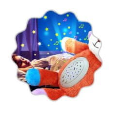 WOOPIE WOOPIE BABY Snuggly Sleeping Projector 2 v 1 Pink Teddy Bear - 10 ukolébavek