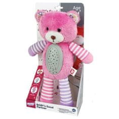 WOOPIE WOOPIE BABY Snuggly Sleeping Projector 2 v 1 Pink Teddy Bear - 10 ukolébavek