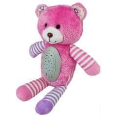 WOOPIE WOOPIE BABY Snuggly Sleeping Projector 2 v 1 Pink Teddy Bear - 10 ukolébavek