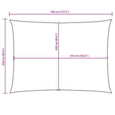 Vidaxl Stínící plachta oxfordská látka obdélníková 2,5 x 4,5 m bílá