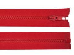 Kraftika 1ks 148 high risk red kostěný zip šíře 5mm délka 65 cm