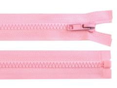 Kraftika 1ks gossamer pink kostěný zip šíře 5mm délka 45cm bundový