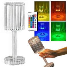 HADEX Křišťálová lampa LED RGB USB dálkové ovládání