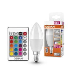 Osram OSRAM LED STAR plus CL B RGBW FR 40 stmívatelné ovladačem 5,5W/827 E14