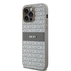 DKNY Originální kryt DKNY Leather Mono Stripe & Metal Logo DKHCP14XPRTHSLE for Apple iPhone 14 Pro Max beige