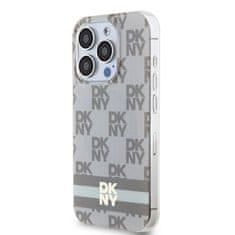 DKNY Originální kryt DKNY IML Checke Red Mono Pattern & Printed Stripes MagSafe DKHMP15XHCPTSE for Apple iPhone 15 Pro Max beige