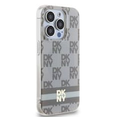 DKNY Originální kryt DKNY IML Checke Red Mono Pattern & Printed Stripes MagSafe DKHMP13XHCPTSE for Apple iPhone 13 Pro Max beige