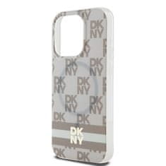 DKNY Originální kryt DKNY IML Checke Red Mono Pattern & Printed Stripes MagSafe DKHMP13LHCPTSE for Apple iPhone 13 Pro/13 beige