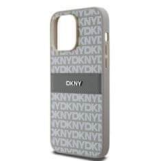 DKNY Originální kryt DKNY Leather Mono Stripe & Metal Logo DKHCP14XPRTHSLE for Apple iPhone 14 Pro Max beige