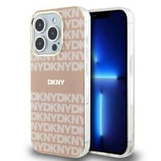 DKNY Originální kryt DKNY IML Mono & Stripe MagSafe DKHMP14XHRHSEP for Apple iPhone 14 Pro Max , barva růžová