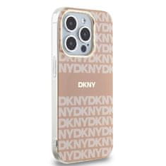 DKNY Originální kryt DKNY IML Mono & Stripe MagSafe DKHMP14LHRHSEP for Apple iPhone 14 Pro , barva růžová