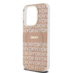 DKNY Originální kryt DKNY IML Mono & Stripe MagSafe DKHMP14XHRHSEP for Apple iPhone 14 Pro Max , barva růžová