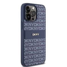 DKNY Originální kryt DKNY Leather Mono Stripe & Metal Logo DKHCP15XPRTHSLBfor Apple iPhone 15 Pro Max , barva modrá