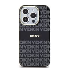 DKNY Originální kryt DKNY IML Mono & Stripe MagSafe DKHMP15XHRHSEK for Apple iPhone 15 Pro Max , barva černá