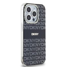 DKNY Originální kryt DKNY IML Mono & Stripe MagSafe DKHMP15XHRHSEK for Apple iPhone 15 Pro Max , barva černá