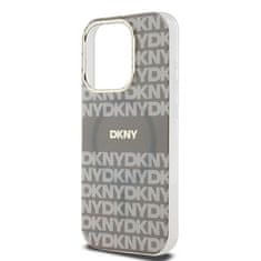 DKNY Originální kryt DKNY IML Mono & Stripe MagSafe DKHMP15XHRHSEE for Apple iPhone 15 Pro Max beige