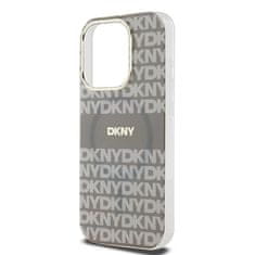 DKNY Originální kryt DKNY IML Mono & Stripe MagSafe DKHMP15LHRHSEE for Apple iPhone 15 Pro beige