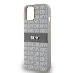 DKNY Originální kryt DKNY Leather Mono Stripe & Metal Logo DKHCP14SPRTHSLE for Apple iPhone 14/15/13 beige