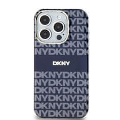 DKNY Originální kryt DKNY IML Mono & Stripe MagSafe DKHMP15SHRHSEB for Apple iPhone 15/14/13 , barva modrá