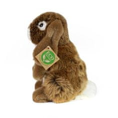 Rappa Plyšový králík hnědý stojící 18 cm ECO-FRIENDLY