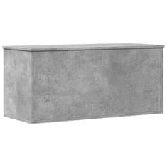 Vidaxl Úložný regál betonově šedý 100 x 42 x 46 cm kompozitní dřevo