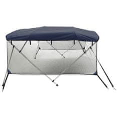 Vidaxl Bimini stříška se 3 oblouky a bočnicemi 183x(170–182)x137 cm