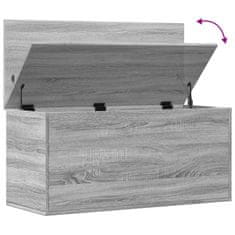 Vidaxl Úložný box šedý sonoma 100 x 42 x 46 cm kompozitní dřevo