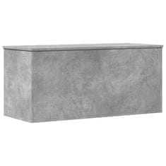 Vidaxl Úložný regál betonově šedý 100 x 42 x 46 cm kompozitní dřevo