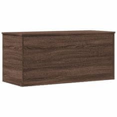 Vidaxl Úložný box hnědý dub 100 x 42 x 46 cm kompozitní dřevo