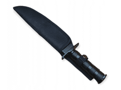 Pronett 1400 Taktický nůž FOXTER Survival 34,5 cm - černý