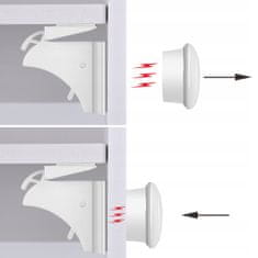 Pronett XJ3941 Magnetický zámek na nábytek 4 ks
