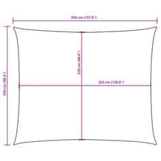 Vidaxl Stínící plachta oxfordská látka obdélníková 2,5 x 3,5 m bílá