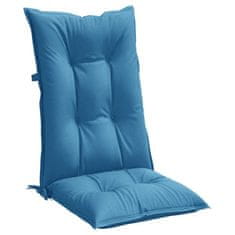 Petromila Podušky na židli vysoké opěradlo 6 ks modrá melanž 120x50x7 cm