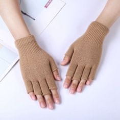 GFT Bezprsté rukavice - hnědé