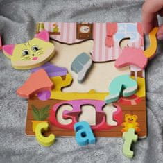 GFT Anglické puzzle pro nejmenší - kočička