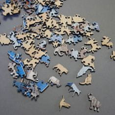 GFT Dřevěné zvířecí puzzle - slon