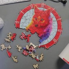 GFT Dřevěné zvířecí puzzle - vlk