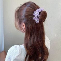 GFT Spona do vlasů květiny - fialová