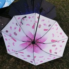 GFT Skládací deštník - okvětní lístky bílé