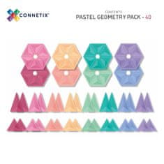 Connetix Tiles Geometry PASTEL (40 ks)
