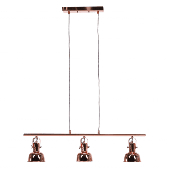 KONDELA Visící lampa v retro stylu, kov, rose gold, AVIER TYP 4