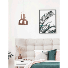 KONDELA Visící lampa v retro stylu, kov, rose gold, AVIER TYP 3