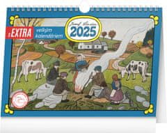 Notique Stolní kalendář Josef Lada s extra velkým kalendáriem 2025, 30 x 21 cm