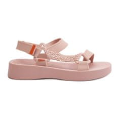 Zaxy Voňavé sandály na suchý zip ZAXY Bright Pink velikost 40