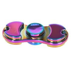 Fidget Spinner - kovový duhový rainbow - TOP vrtule